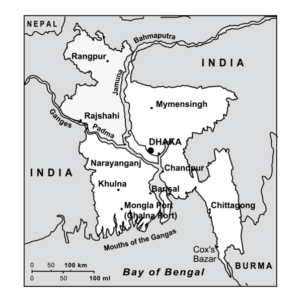 Bangladesh Map Logo PNG Vector