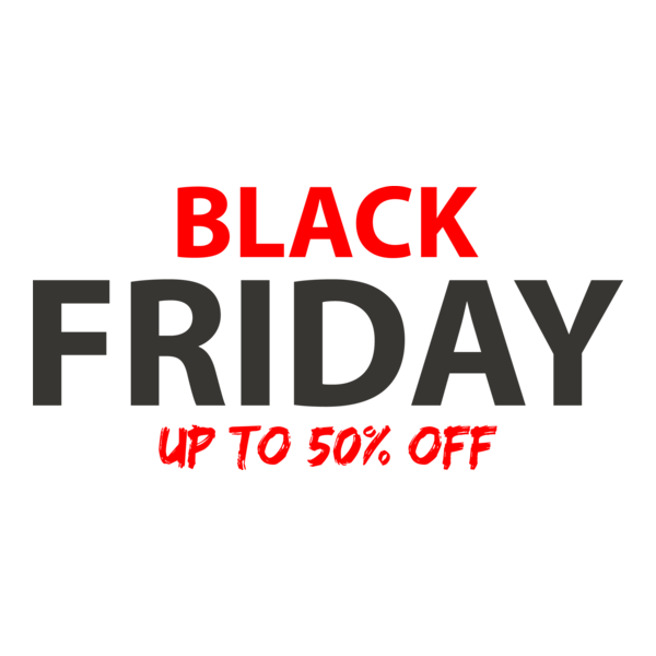 Black Friday Shopping Logo PNG Vector