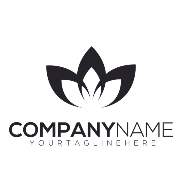Black Lotus Company Logo PNG Vector