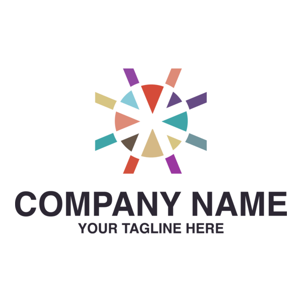 Colorful Company Shape Logo PNG Vector