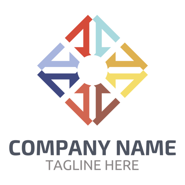 Colorful Company Shape Logo PNG Vector