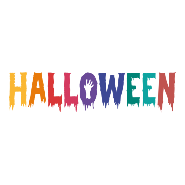 Colorful Halloween Logo PNG Vector