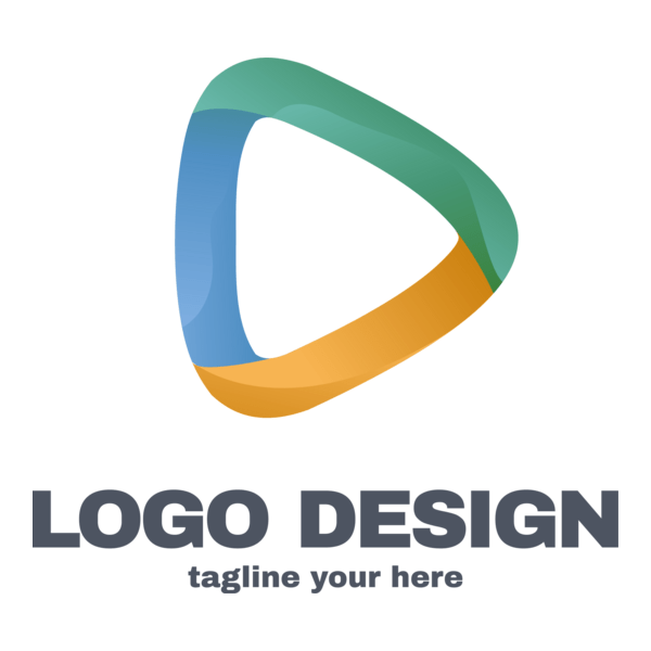 Colorful Play Button Logo PNG Vector