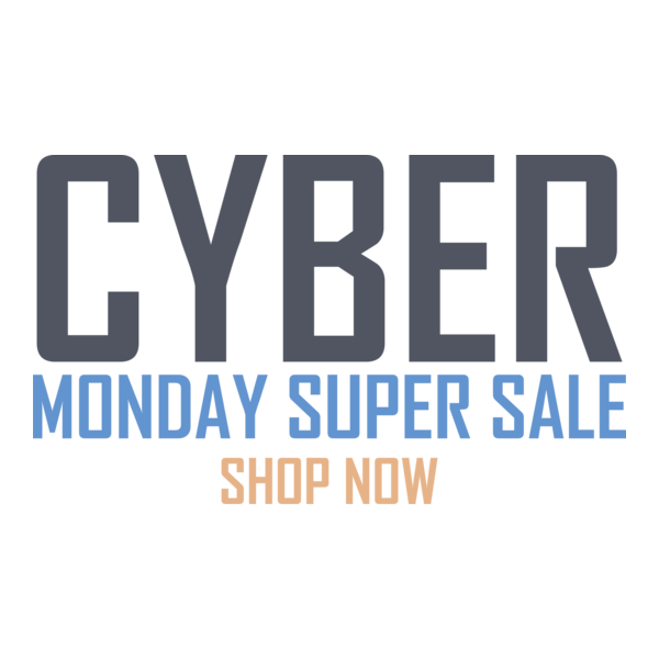 Cyber Monday Super Sale Logo PNG Vector