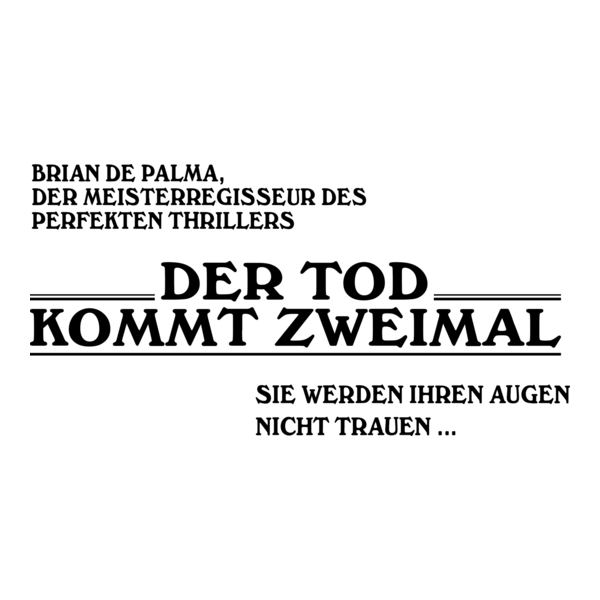 Der Tod kommt zweimal Logo PNG Vector