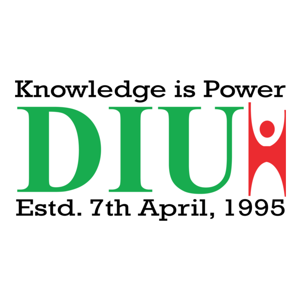 DIU University Logo PNG Vector