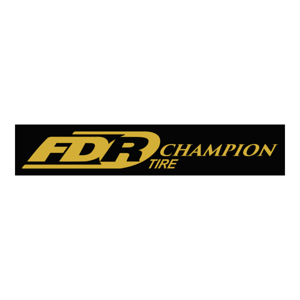 FDR Tire Champion Black Logo PNG Vector