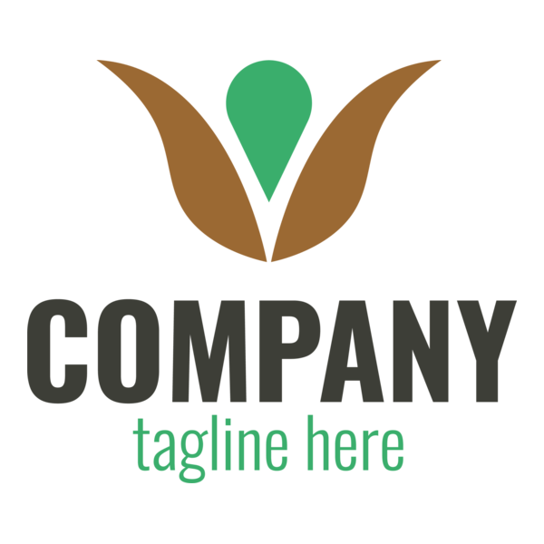 Flower Company Logo PNG Vector