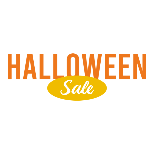 Halloween Sale Logo PNG Vector