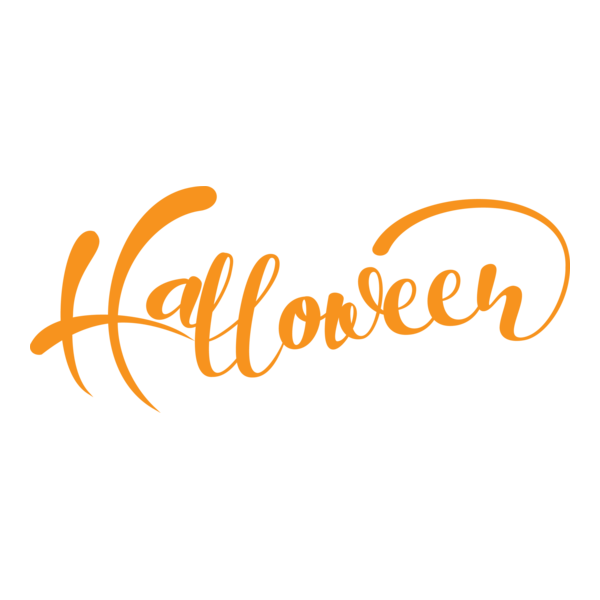 Halloween Text Logo PNG Vector