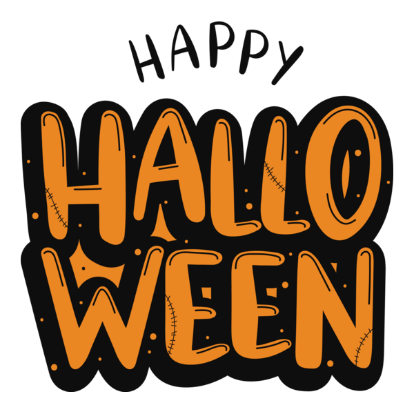 Happy Halloween Logo PNG Vector