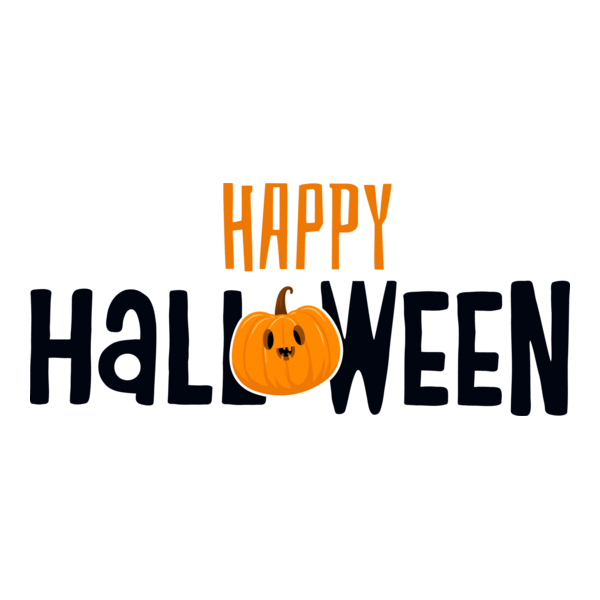 Happy Halloween Logo PNG Vector