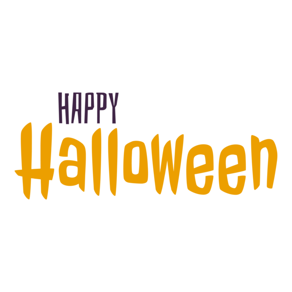 Happy Halloween Logo PNG Vector