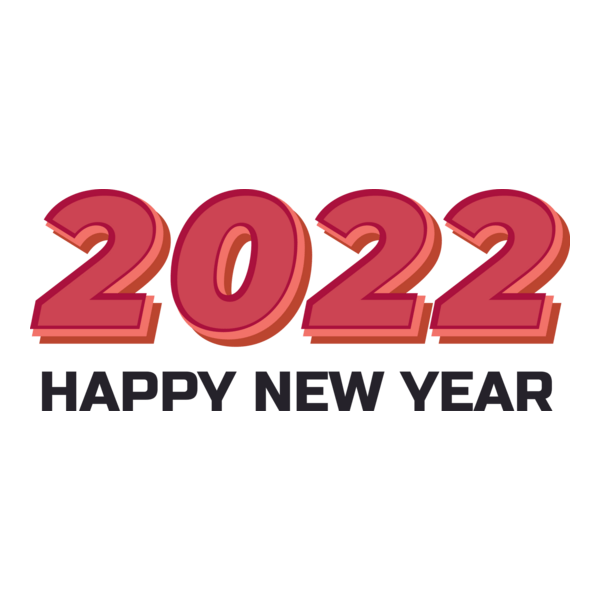 Happy New Year 2022 Logo PNG Vector