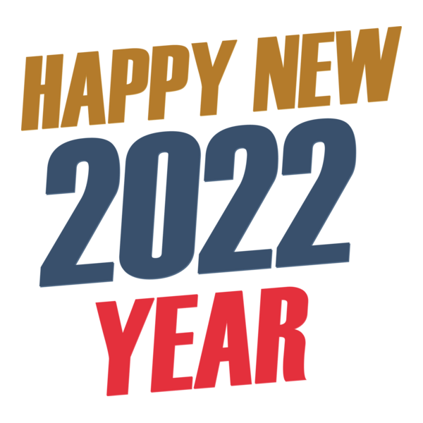 Happy New Year 2022 Logo PNG Vector