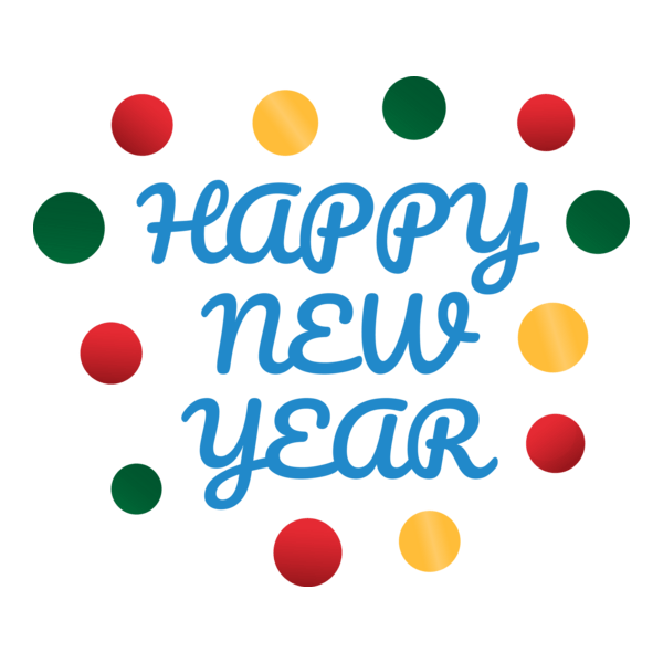 Happy New Year Logo PNG Vector