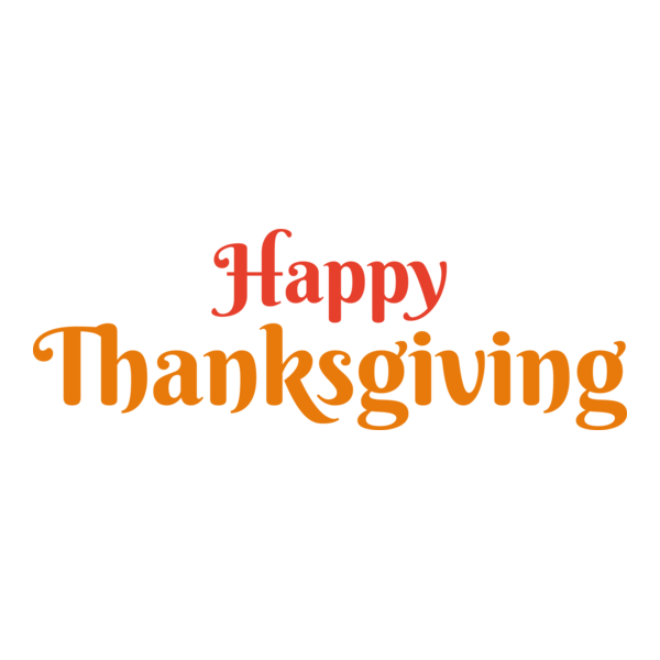 Happy Thanksgiving Day Logo PNG Vector