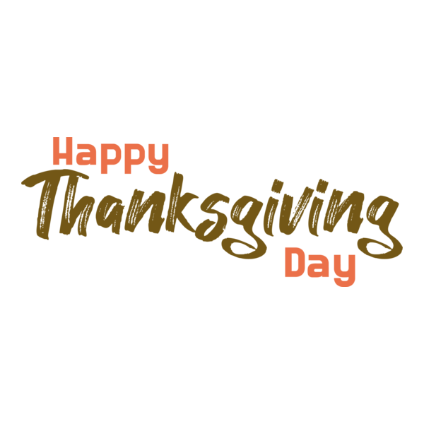 Happy Thanksgiving Day Logo PNG Vector