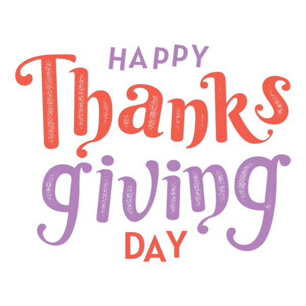 Happy Thanksgiving Day Logo PNG Vector