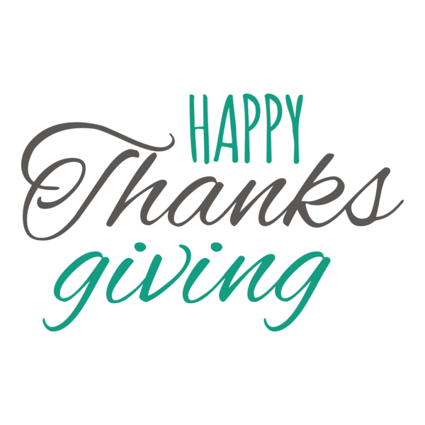 Happy Thanksgiving Logo PNG Vector