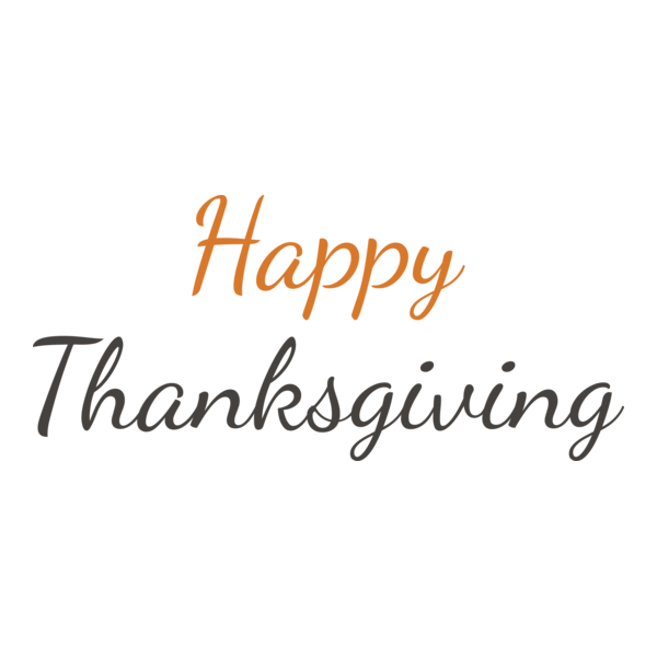 Happy Thanksgiving Logo PNG Vector