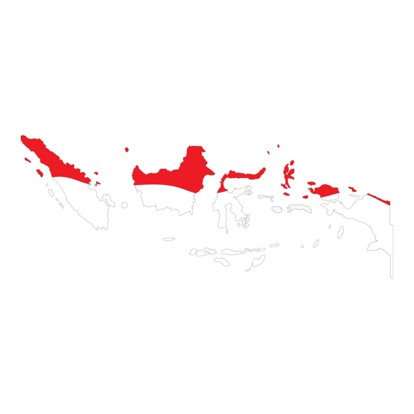 Indonesia Map Logo PNG Vector