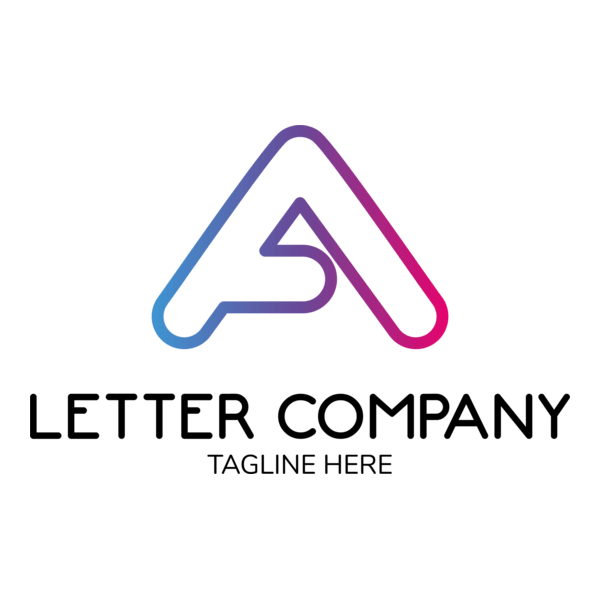 Letter A Company Logo PNG Vector