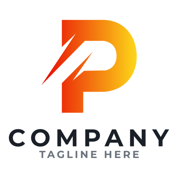 Letter P Company Logo PNG Vector