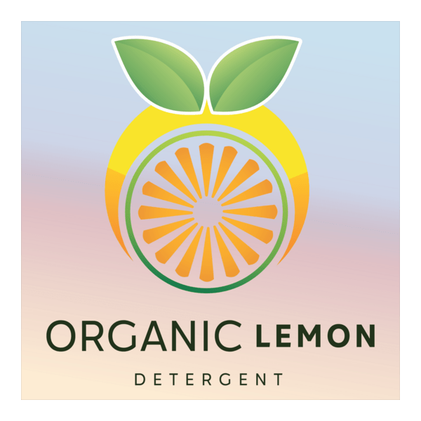 Organic lemon detergent Logo PNG Vector
