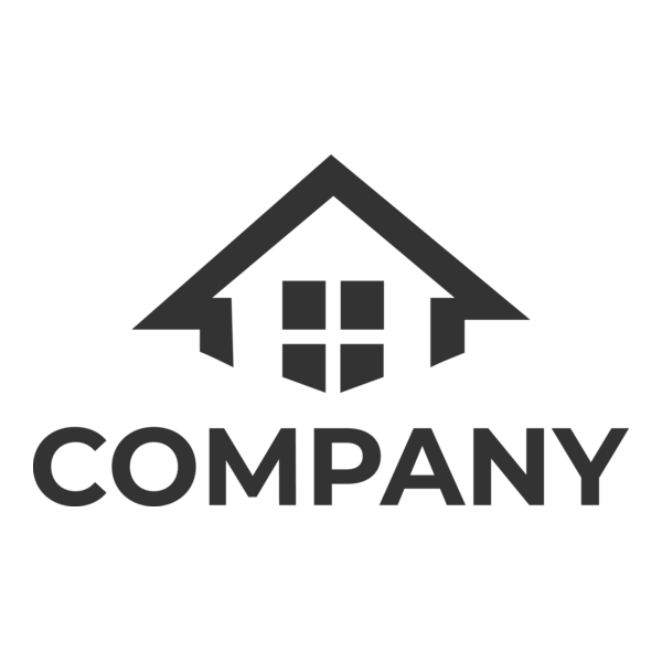 Real Estate Company House Logo PNG Vector