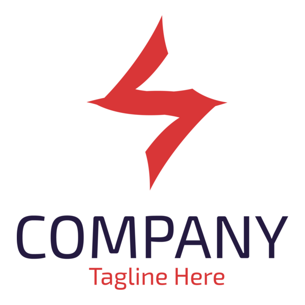 Red Tech Company Logo PNG Vector