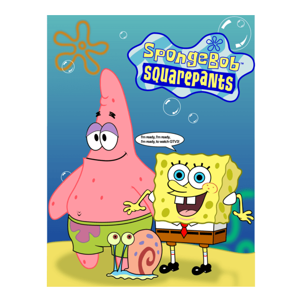 Sponge Bob, Patrick & Gary Logo PNG Vector