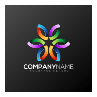 Abstract Star Company Logo PNG Vector