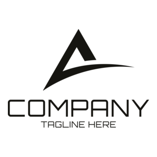 Black Letter A Logo PNG Vector