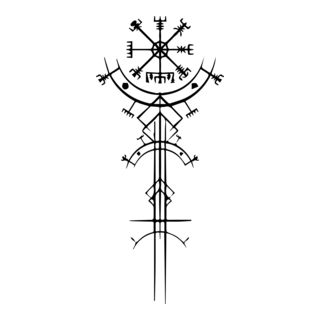 Brújula vikingos Logo PNG Vector