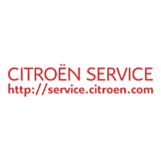 Citroen Service Logo PNG Vector