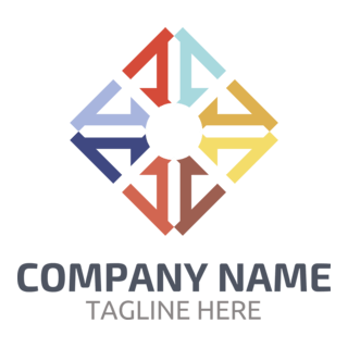Colorful Company Shape Logo PNG Vector