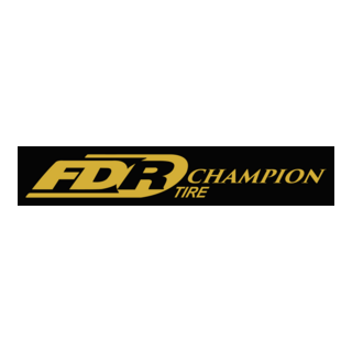 FDR Tire Champion Black Logo PNG Vector