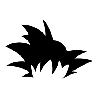 goku hair Logo PNG Vector