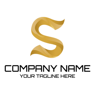 Golden Letter S Company Logo PNG Vector