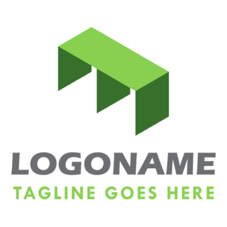 Green Shape Company Logo PNG Vector