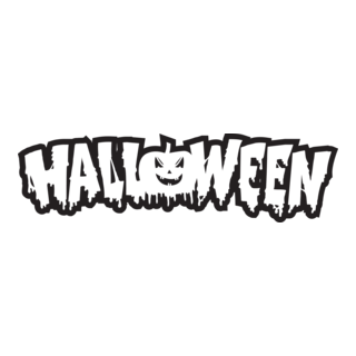 Halloween Black Logo PNG Vector