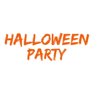 Halloween Party Logo PNG Vector