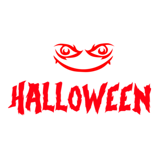 Halloween Red Logo PNG Vector