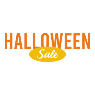 Halloween Sale Logo PNG Vector