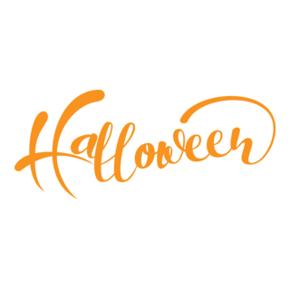 Halloween Text Logo PNG Vector