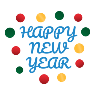 Happy New Year Logo PNG Vector