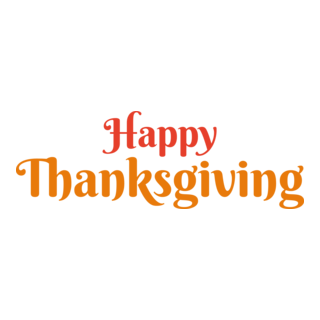 Happy Thanksgiving Day Logo PNG Vector