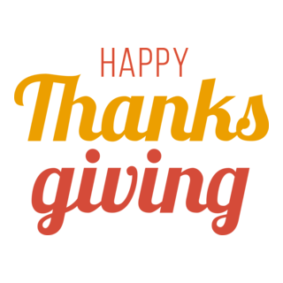 Happy Thanksgiving Day Logo PNG Vector