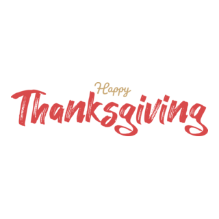 Happy Thanksgiving Day Logo PNG Vector